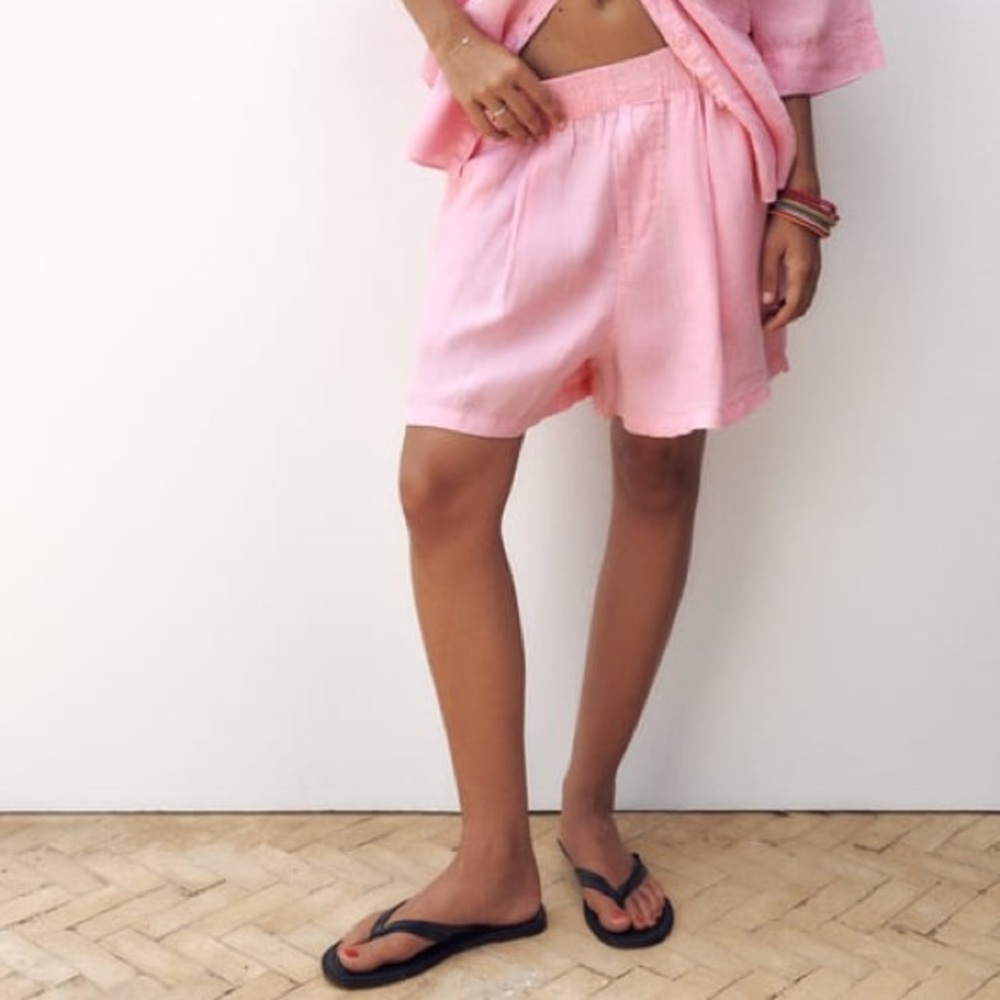 ZARA Linen Blend Shorts